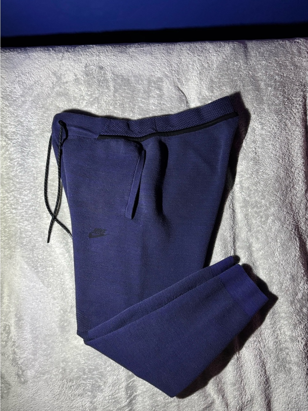 Mens Nike Tech Fleece Sweatpants Navy Blue